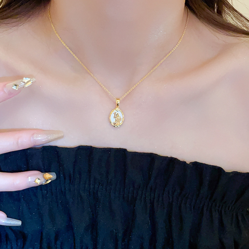 Heart Shape, Flower Pattern Women'S Gender Plating, Inlay Design Fairy Style Basic Lady Heart Shape Flower Copper Plating Inlay Zircon Pendant Necklace