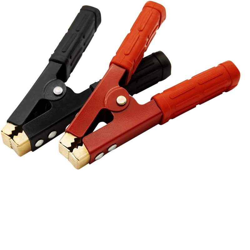 Автомобиль чистой меди крокодил клип проводки черный красный спрей краска клип 1000A зажим батареи тяжелый перемычка Кабель подъемный зажим