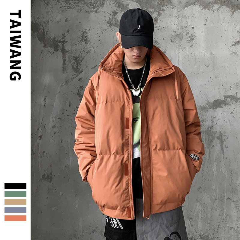 Herenkleding Modieuze zijden katoenen jassen voor mannen 2024 winter nieuwe stijl jassen voor tieners basic multi color zijden katoenen jassen_voghion.com