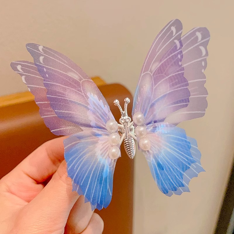 Clips para el cabello de los niños se moverá, clips para el cabello de mariposa de diamante, clips para el cabello de cabello lindo, clips para el lado, clips para el cabello roto, clips para el bang