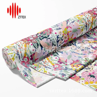 ZTTEX 数码印花 数码印花 欧美直供 闪光丝人棉面料