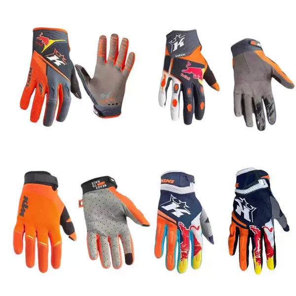 Regular customer orders the new cross-border KIM6 orange power off-road motorcycle riding gloves, which are touch-screen compatible and slip-resistant