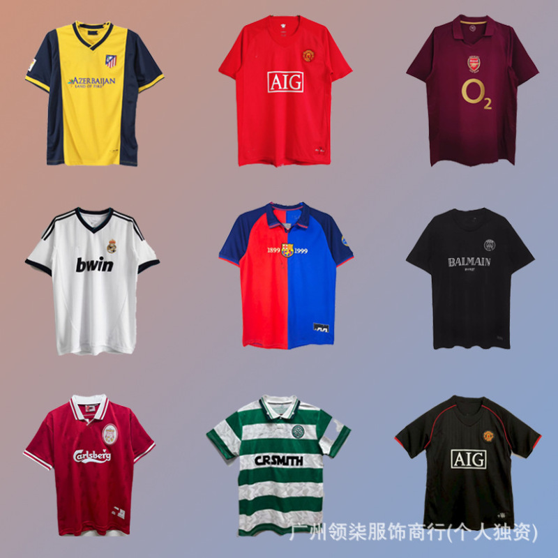 复古足球服俱乐部h马b萨b黎m联阿森纳LWP切尔西凯尔特人球衣批发|undefined