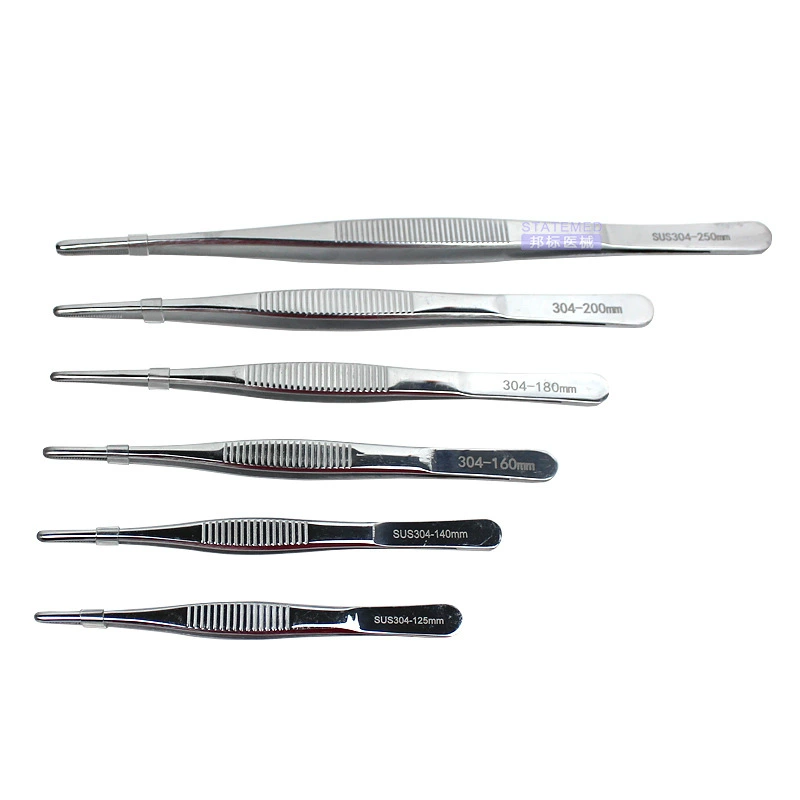 Tweezers stainless steel, scalloped headband handmade