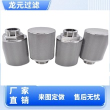 龙元五层烧结网滤芯226接口 固液分离 20寸30um304材质 非标定制