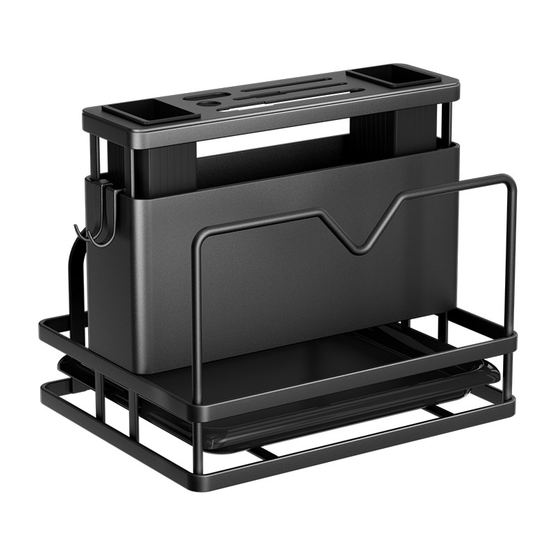 Rack de almacenamiento integrado multifuncional para cuchillos de cocina, palillos, tablero de cortar, cubierta de panela y tablero de verduras