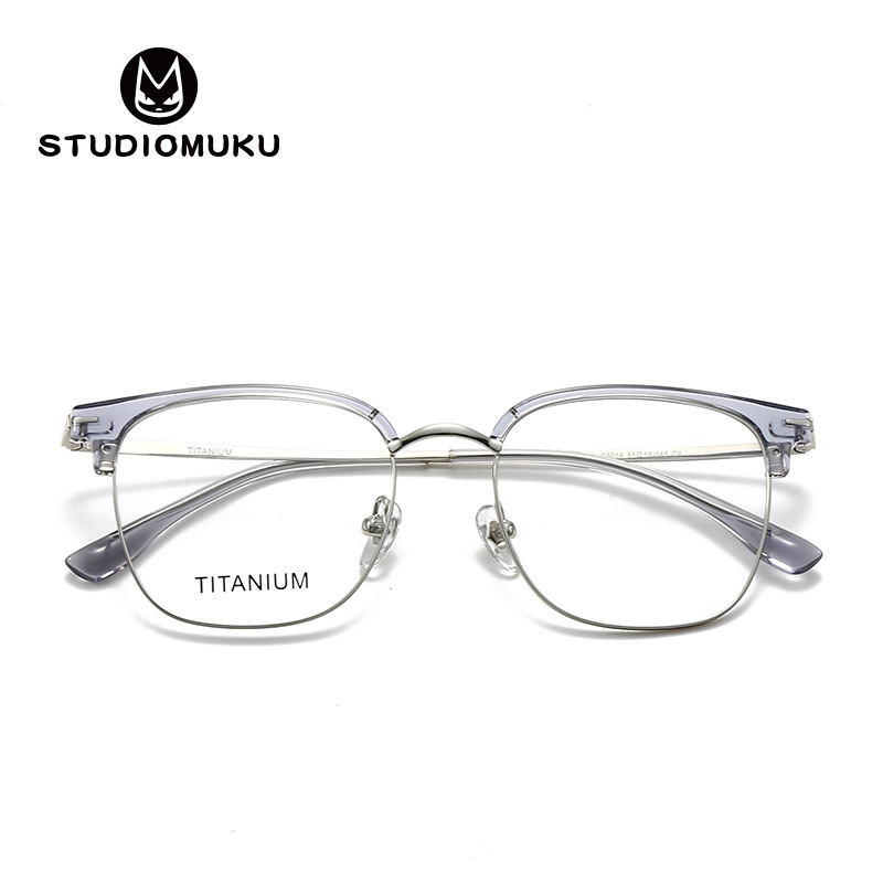 Gafas de madera STUDIOMUKU Un par de monturas y monturas de gafas que pueden modificar las imágenes literarias de hombres y mujeres en la forma de la cara