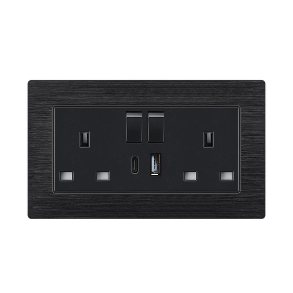 [二开双联英式带USB+type-c]