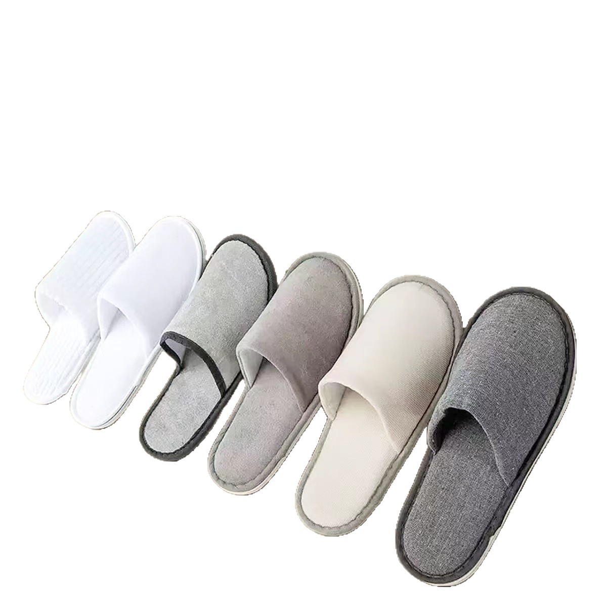 Zapatillas desechables de hotel ventiladas antideslizantes de fondo antideslizante de hotel 6 - 8mm residencias zapatillas de lino