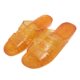 Yellow cattle bottom men's slippers bathroom non-slip sandals wear-resistant PVC crystal slippers wholesale