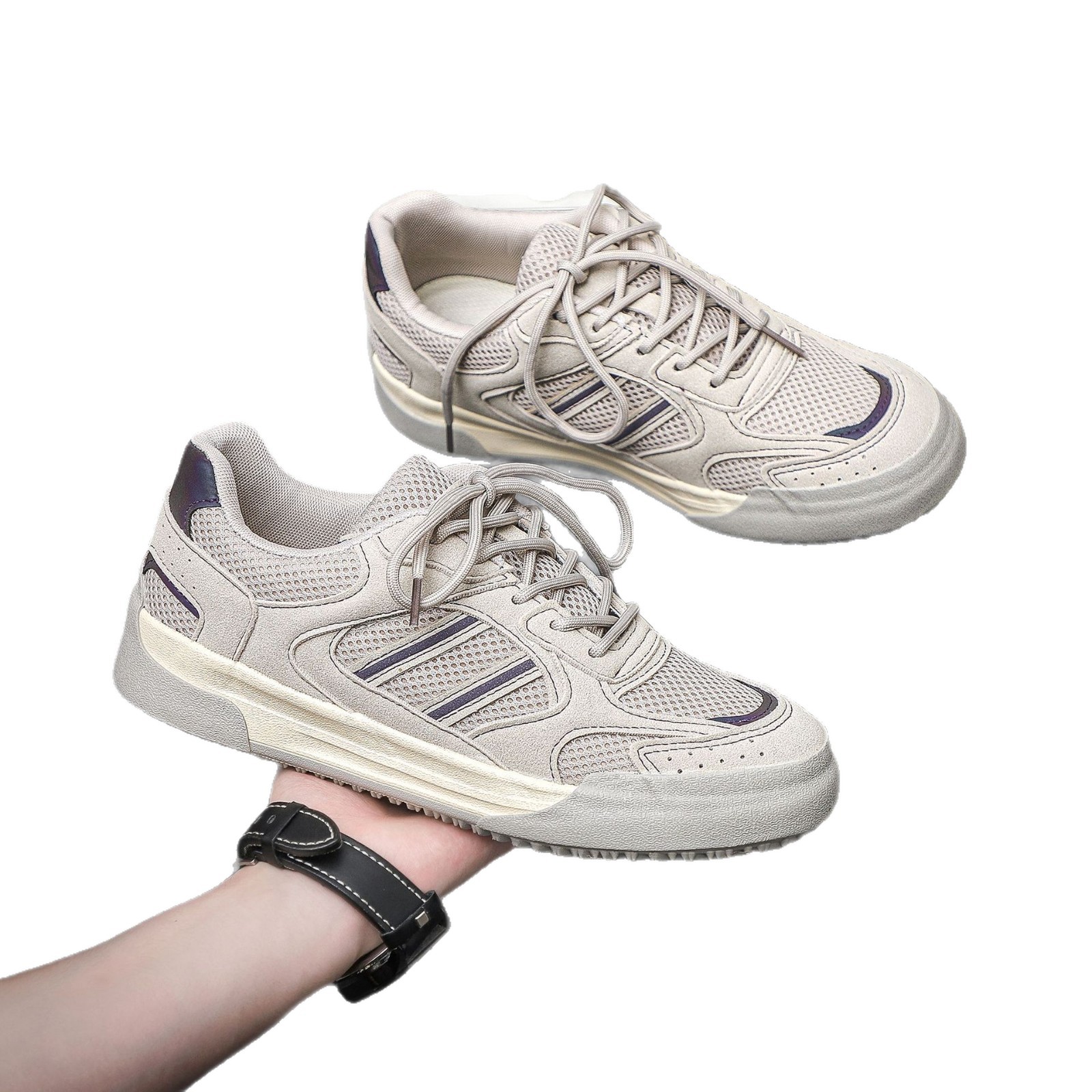Zapatos de malla caliente para hombres de verano transpirables zapatos de entrenamiento de moda deportivo casual universal zapatos de moda zapatos de lona