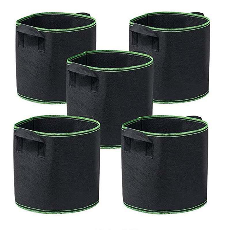 Wholesale and thick felt cloth green beauty bag planting bag…