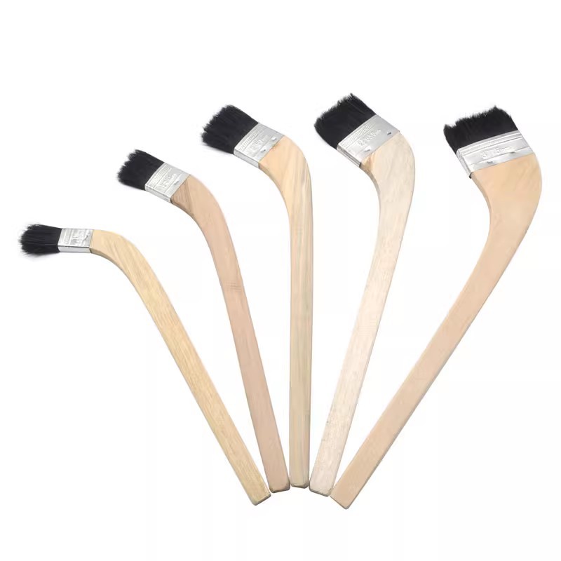 长柄左弯扫 黑毛刷子 弯头刷 油漆刷 猪毛刷 扫灰刷 侧弯刷侧弯扫