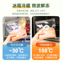 密封袋食品级塑封保鲜袋带封口家用冰箱专用拉链自封密实收纳袋子