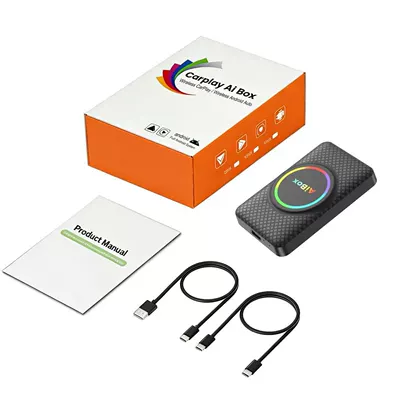Carplay Adapter Box Converts Wired to Wireless with HDMI Output, Dual Wifi, Android Car-Machine Connectivity, and Screen Mirroring (Simsiz CarPlay və Android Auto) - hd8-2g16g