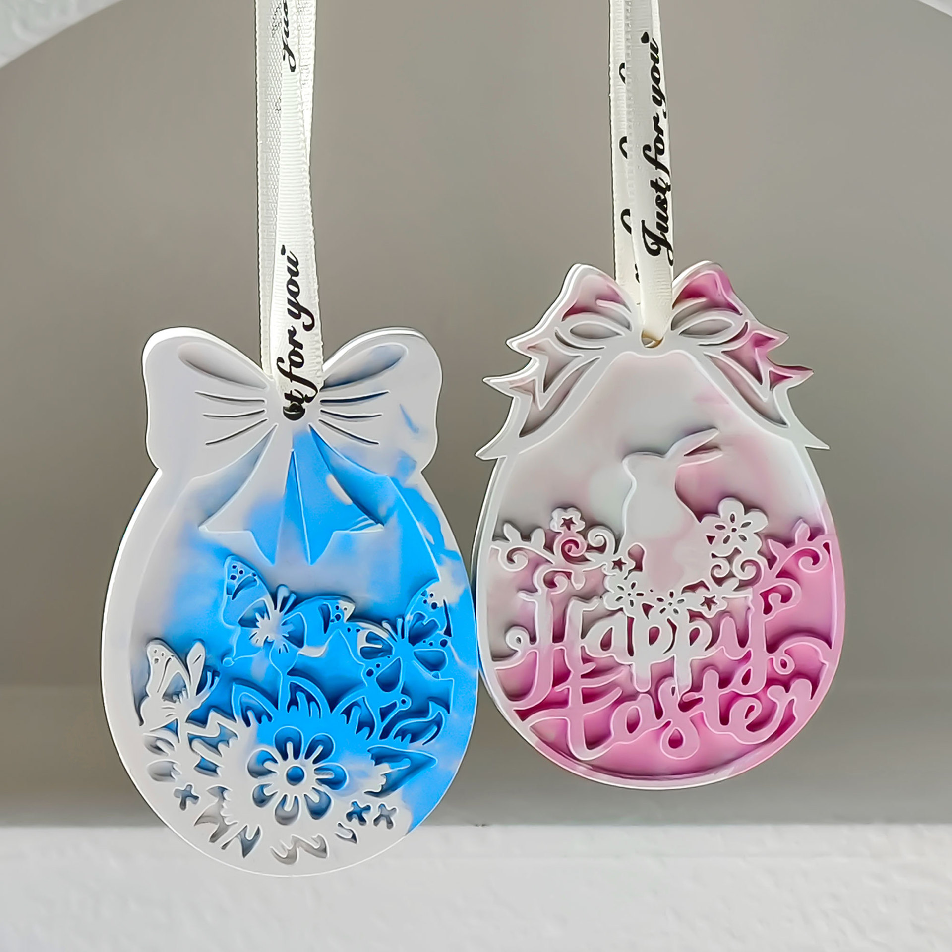 Jiahui conejo de Pascua tira magnética silicona molde diy huevo fragancia expandir piedra tira magnética decoración