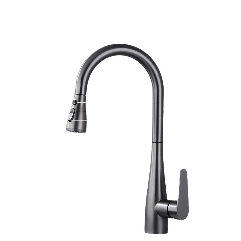 Grifos de extracción domésticos directos de fábrica de tres modos de cocina fregadero lavabo de verduras grifo frío y caliente image 6