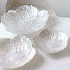 Scandinavian set, glossy capacious crystal, 3 piece set, flowered