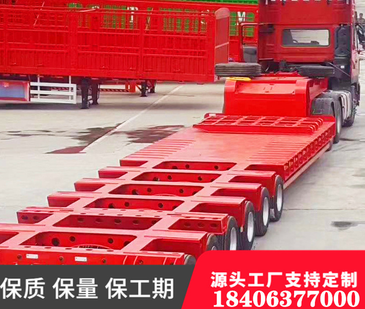 Specialized Semi-Trailer, Heavy-Duty Transport Vehicle, Bridge Transport Vehicle, Truck Tower, Heavy-Duty Cross-Border Trailer