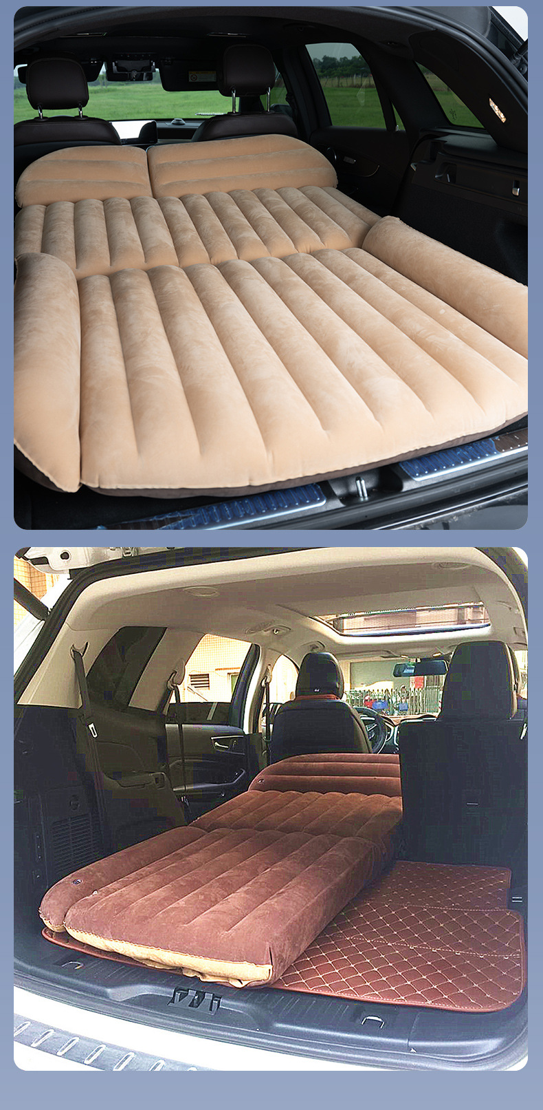 Auto parts stores purchase in bulk self-adhesive dual-use car air mattress for SUV outdoor camping folding mattress