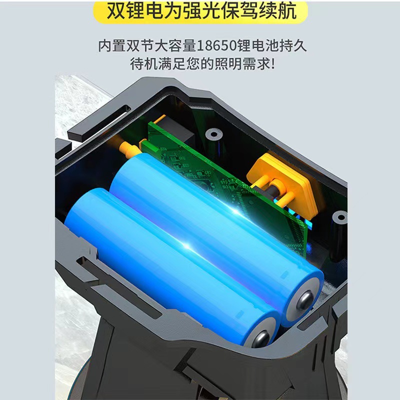 Linterna frontal de luz fuerte LED de largo alcance, linterna multifunción para pesca al aire libre, lámpara de minero recargable, de alto brillo y largo alcance