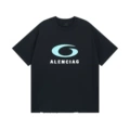 Black logo print worn and worn