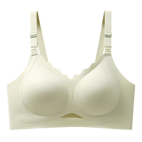 Pregnancy period during autumn and winter, postpartum women without steel ring marks, postpartum month breastfeeding, fixed cup bra, nursing bra, feeding bra, nursing innerwear