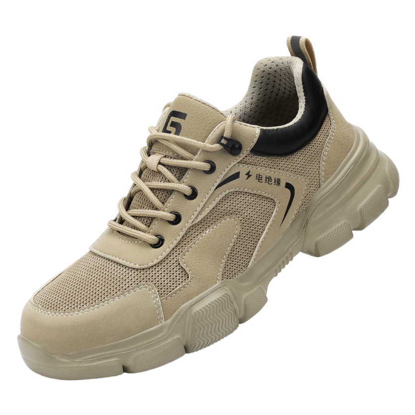Zapatos aislantes para verano, ligeros y cómodos, estilo masculino con puntera de plástico, antiaplastamiento, antipinchazos, aislamiento protector, fabricante de zapatos de electricista de 10KV.