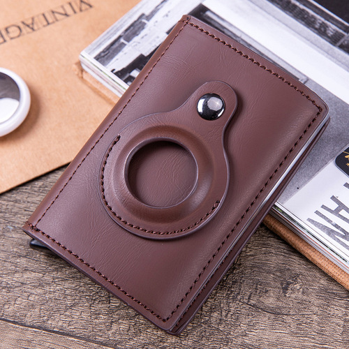 airtag positioning tracker genuine pickup bag simple creative business multifunctional wallet wallet card bag X-81