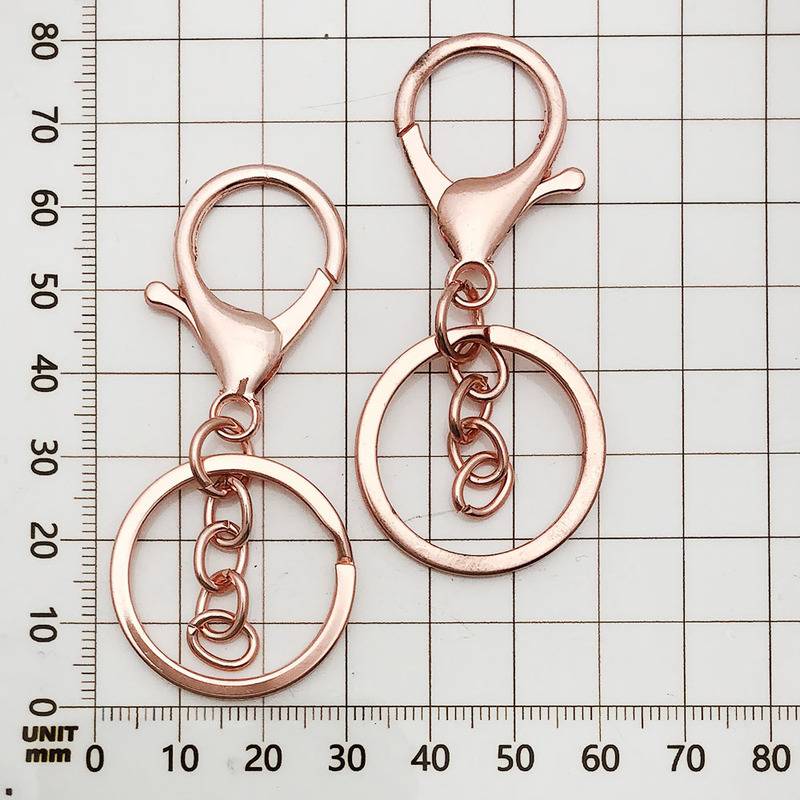 1 個 25/30 ミリメートルキーリングチェーンマルチカラーオプションキーホルダー鉄キーリング diy 基本ジュエリーアクセサリー|undefined