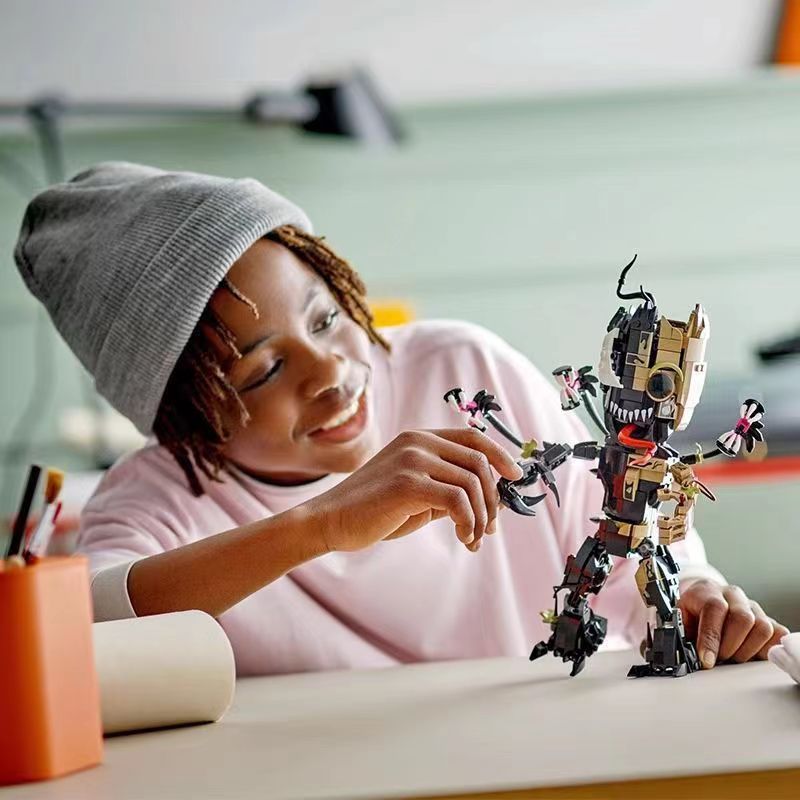 Cross-border 67008 Avengers hero Galaxy guard poison Grut boy assembled building blocks toy wholesale