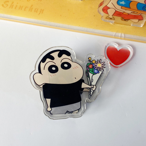 Carefully selected Crayon Shin-chan Acrylic Note Clip Cute Creative Anime Cute Clip Test Paper Organizing Clip Wholesale