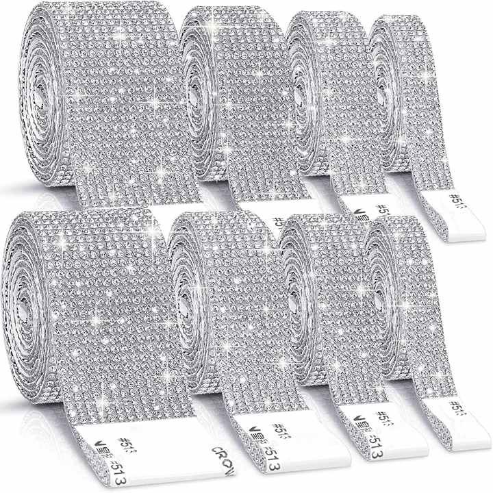 现货水钻贴自粘钻条闪钻背胶烫钻花边链条个性diy水晶自粘钻贴