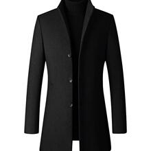 Y 37466 Men's Stand Collar Overcoat ���Ië�ش��� �W���羳