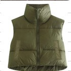 Chaleco de algodón de estilo europeo y americano Chaleco de invierno de las mujeres Chaleco de algodón engrosado chaleco sin mangas de pan