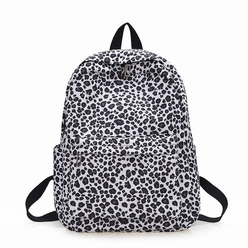Nueva mochila universitaria transfronteriza mochila retro leopardo mochila de viaje de computadora de escuela secundaria ligera