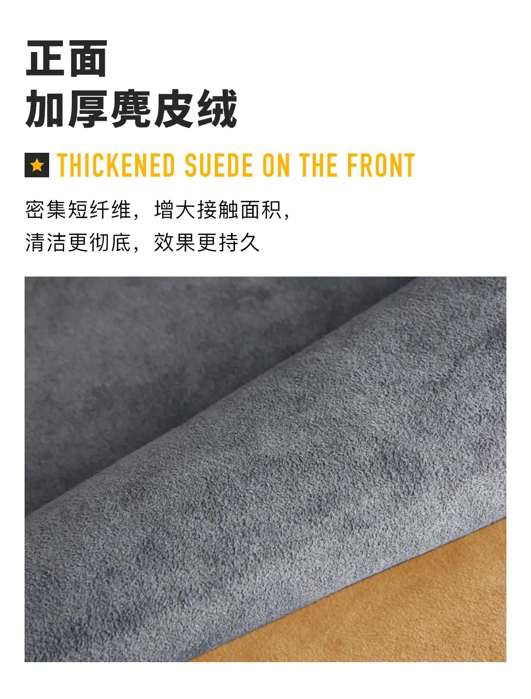 Car windshield cleaning and decontamination tool, anti-fog and dust-removing car wiping tool, suede glass brush, available for immediate delivery