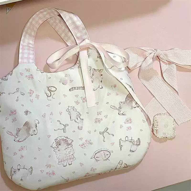 Cute shoulder bag, universal shopping bag