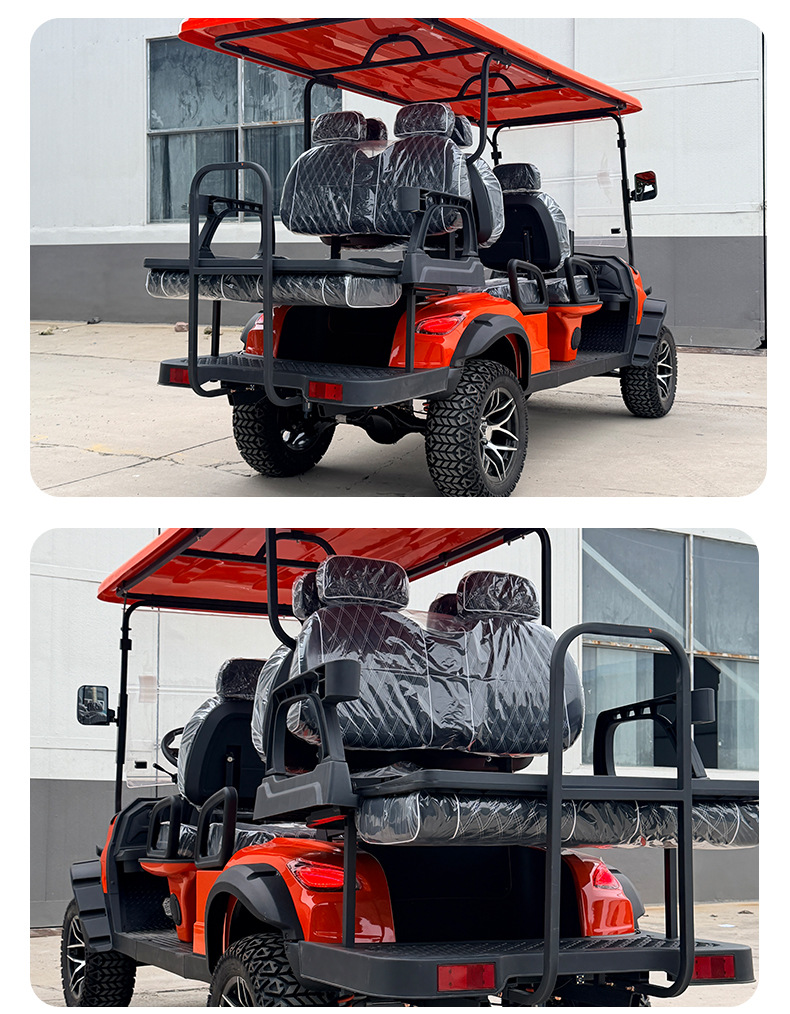 Golf Cart Scenic Campus Factory Area Shuttle Bus 4+2 6-Seater Electric Sightseeing Car Patrol Car