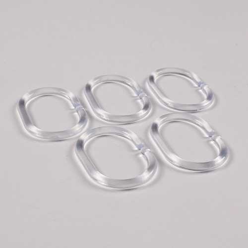 New creative curtain hook C-shaped curtain hook transparent plastic bathroom DIY large ring hook ring wholesale