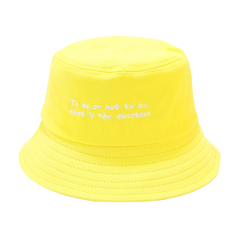 Women's Fashion Letter Embroidery Wide Eaves Bucket Hat display picture 5