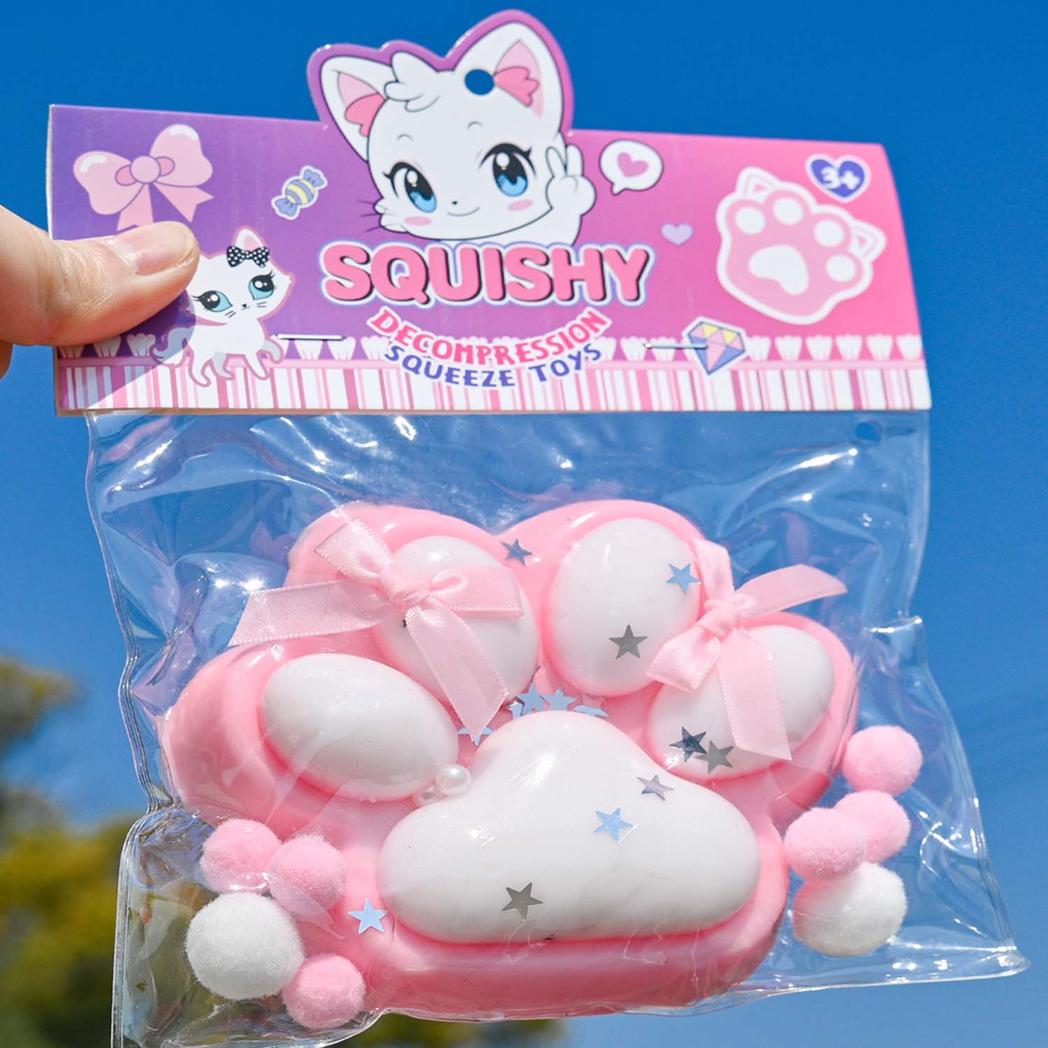 Pequeño libro rojo con garras de gato ultra suaves pellizco juguetes de descompresión divertidos juguetes de simulación de alimentos pellizco tpr artefacto de descompresión