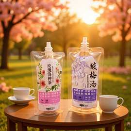 茶饮吸嘴袋饮料耐高温食品级液体包装袋直嘴斜嘴吸嘴塑料复合袋