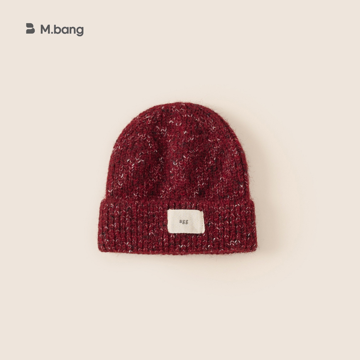 Yubao niños INS etiqueta de tela mixta sombrero de punto otoño invierno niñas sombrero frío sombrero de etiqueta de letras extranjeras