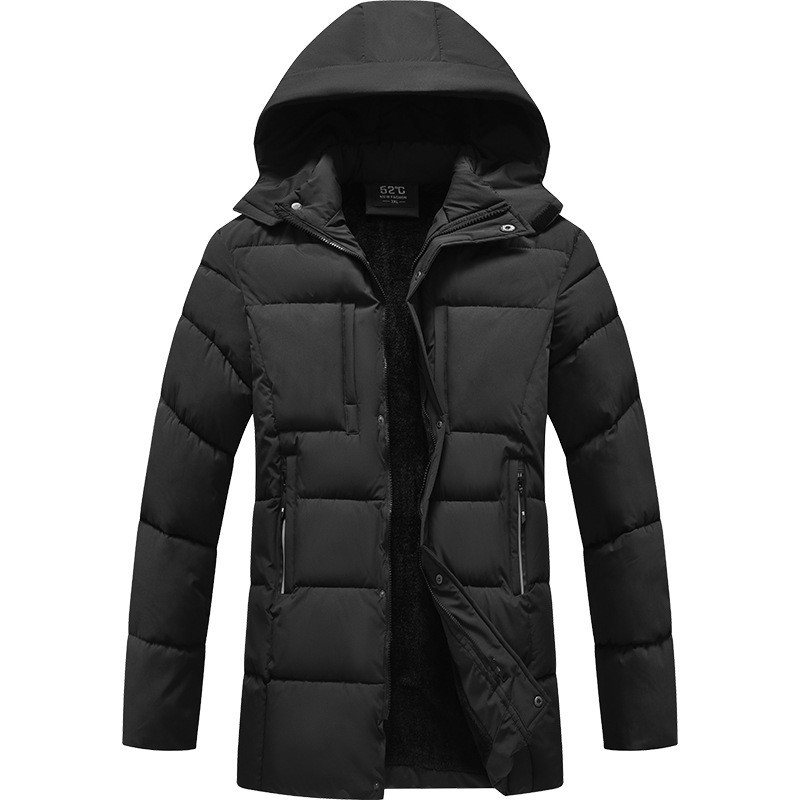 Capa de algodón transfronteriza para hombres en invierno grueso de moda de moda de moda de hombre chaqueta de algodón de negocios chaqueta de algodón de invierno para hombres chaqueta grande
