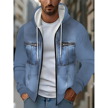 R 44088 Zipper hooded cardigan ������ñ�����羳����ͨ��
