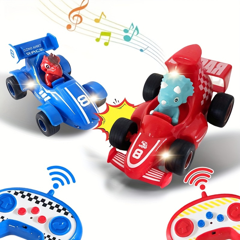 Transfronterizo 2.4G dibujos animados de cuatro vías dinosaurios coche de control remoto Amazon Spider unicornio deportivo truco coche de control remoto