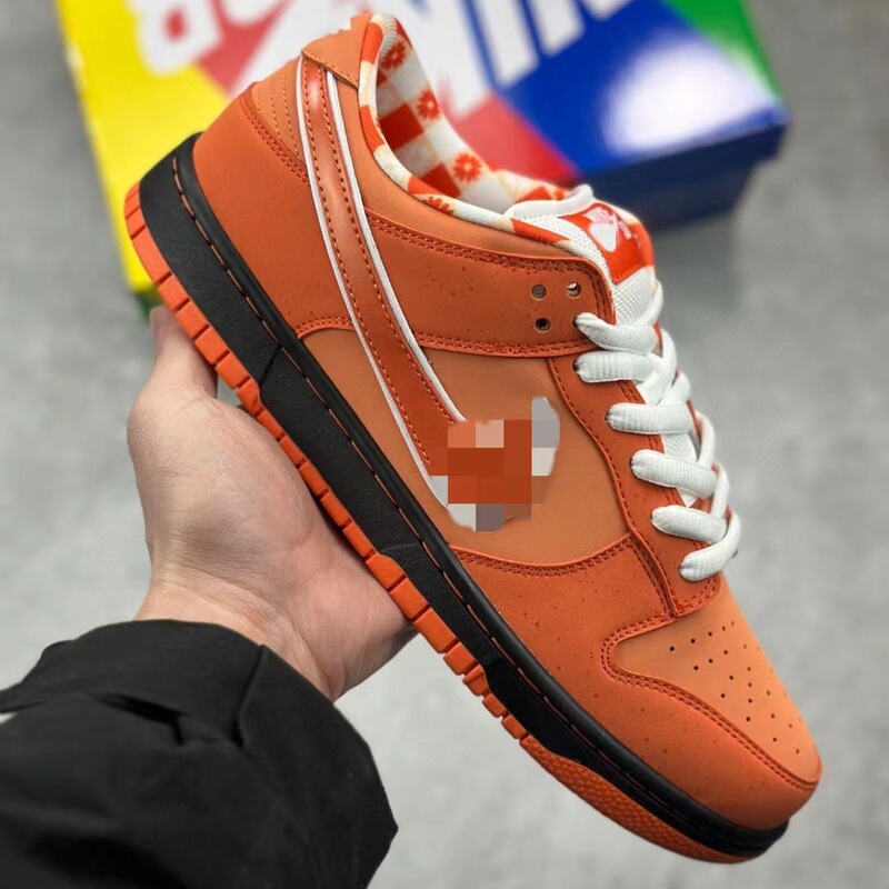 Putian shoes high version SB Dunk lobster series co-name purple yellow orange white green men's and women's fashion casual shoes