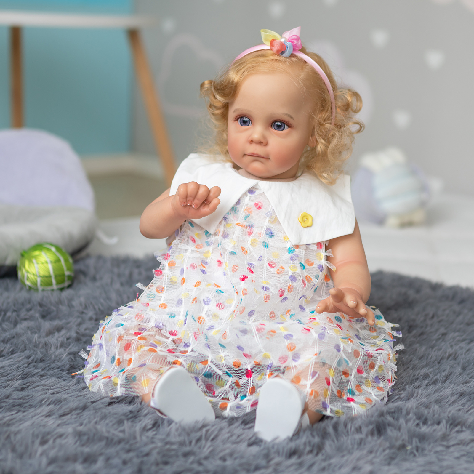 60cm simulación muñeca renacer niño Maddie transfronterizo e-commerce suministro entrega de una sola pieza
