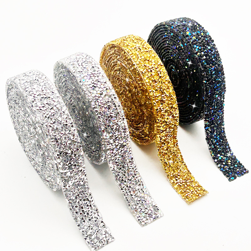 Parche de resina de diamante de agua tira de perforación autoadhesiva diy accesorios de joyería de diamante de agua tira de perforación doméstica accesorios de ropa taladro caliente
